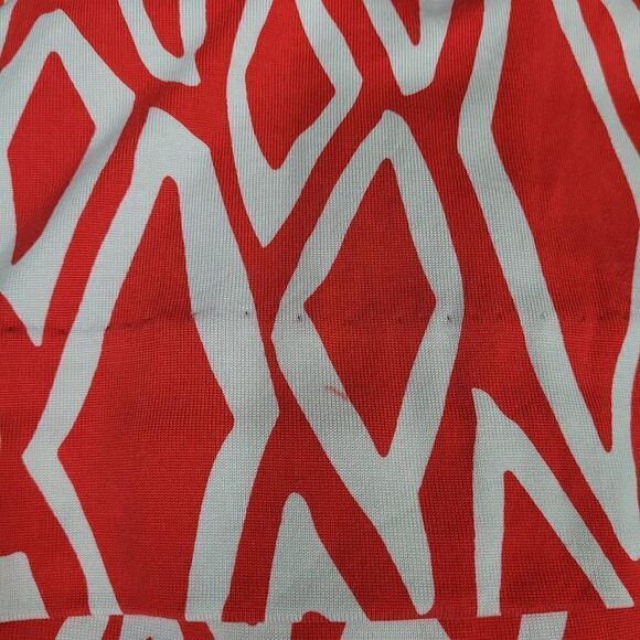 Diane Von Furstenberg Reina Ikat Print Silk Long Sleeve Tunic Dress Sz 10 Jersey - Picture 13 of 14